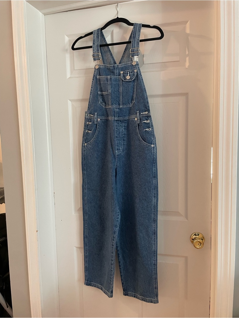 VTG 90s Arizona Jean Co 100% Cotton Denim Overalls Baggy Y2K Carpenter Medium